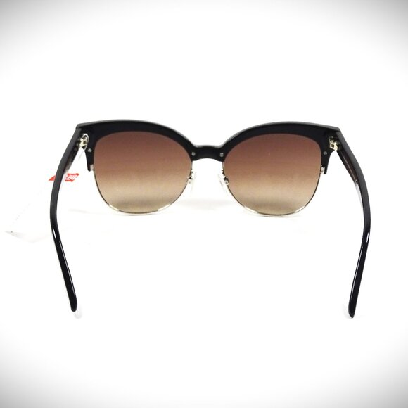 BALENCIAGA BA 144 05F Brown Gradient Lenses Half Rim 55-18--140 Sunglasses - Picture 6 of 8